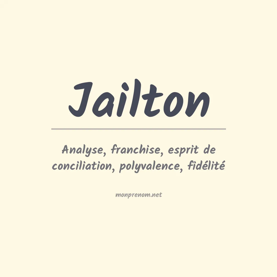 Prénom Jailton