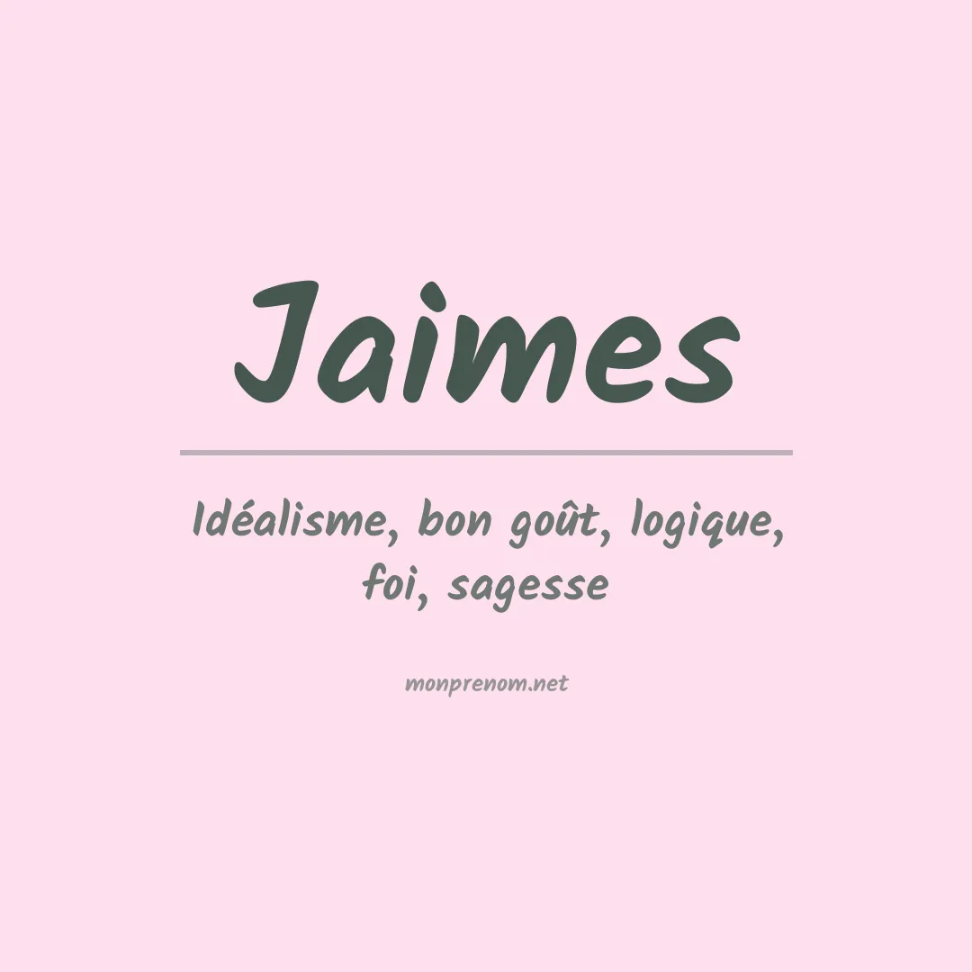 Prénom Jaimes