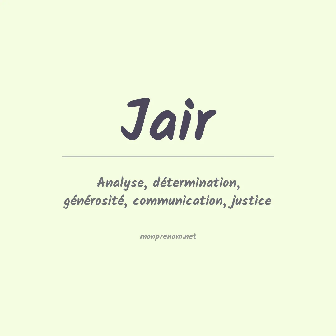 Prénom Jair