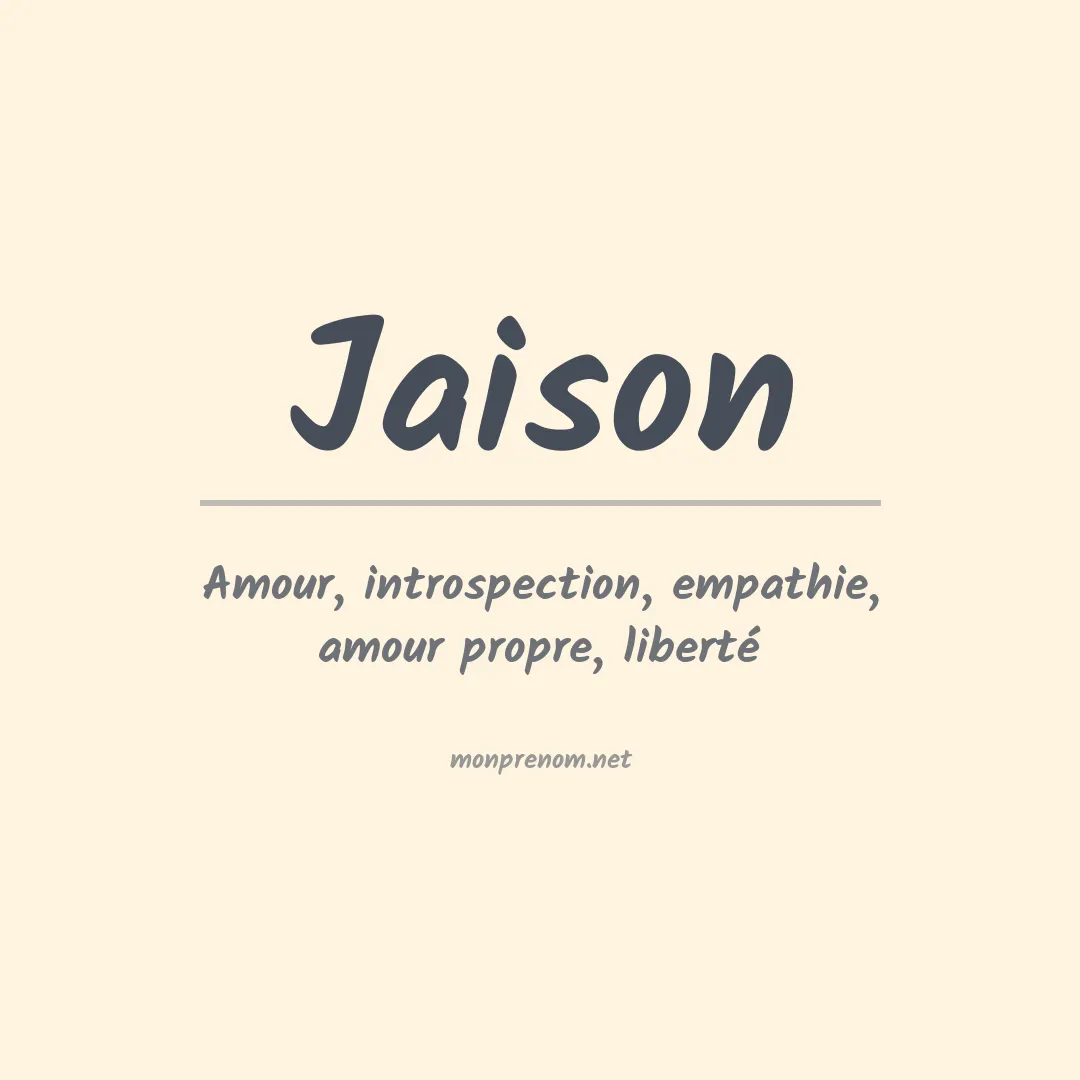 Prénom Jaison