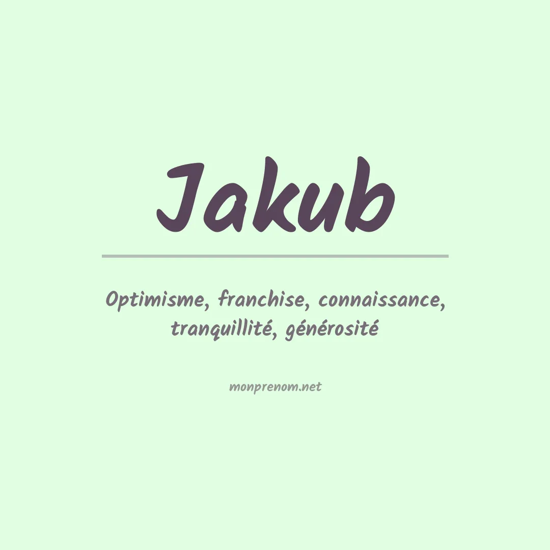 Prénom Jakub