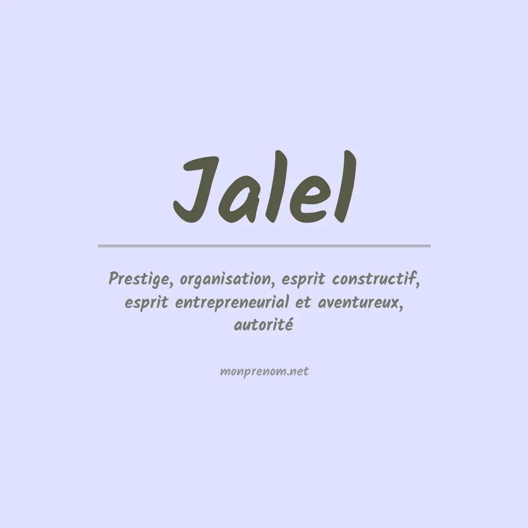 Prénom Jalel