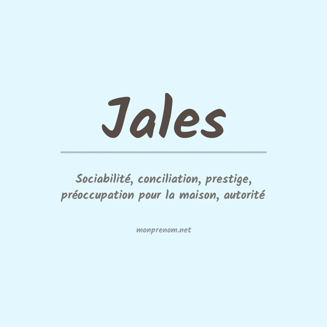 Prénom Jales