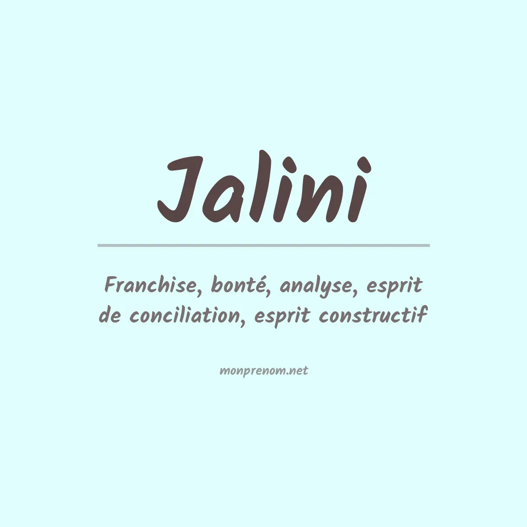 Prénom Jalini