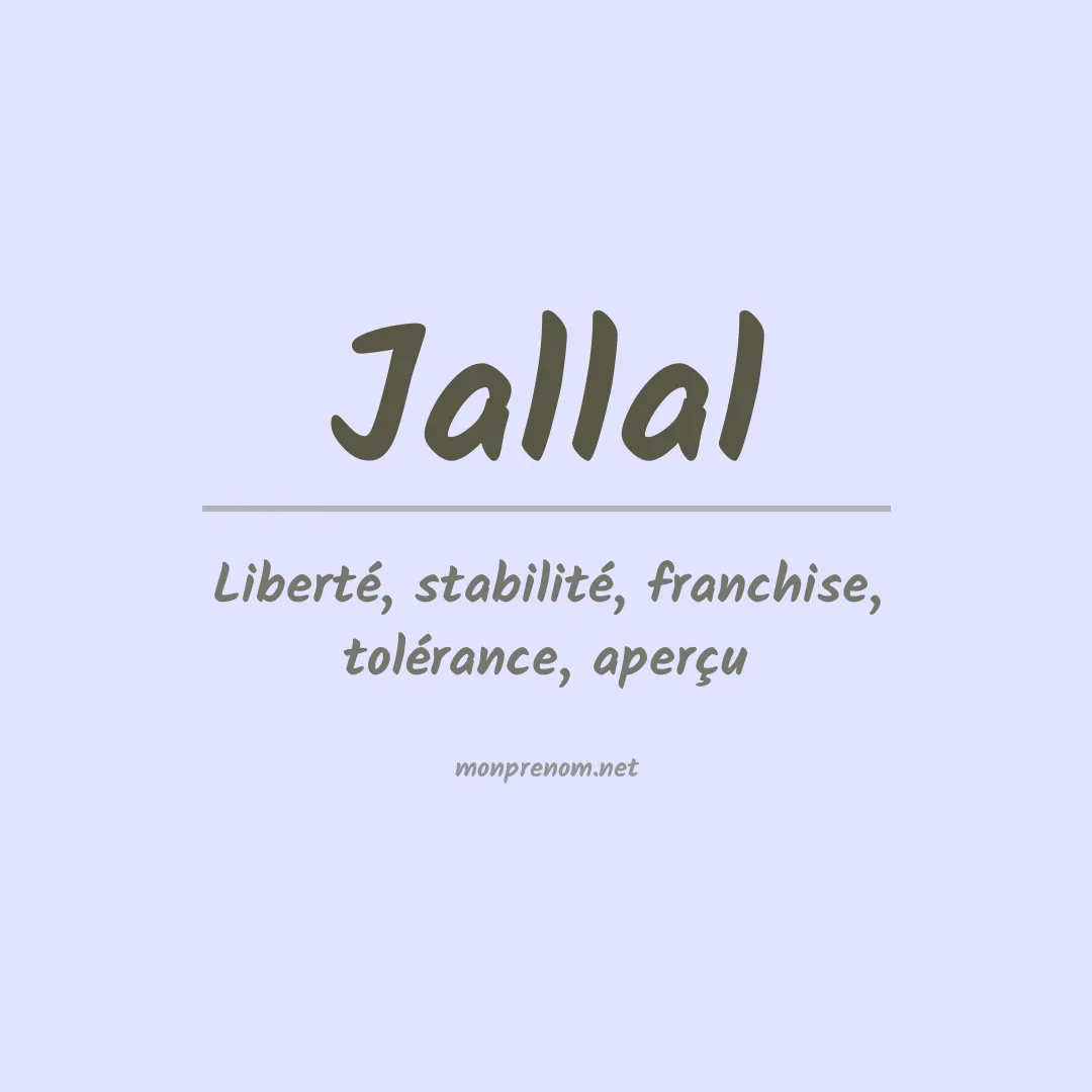 Prénom Jallal
