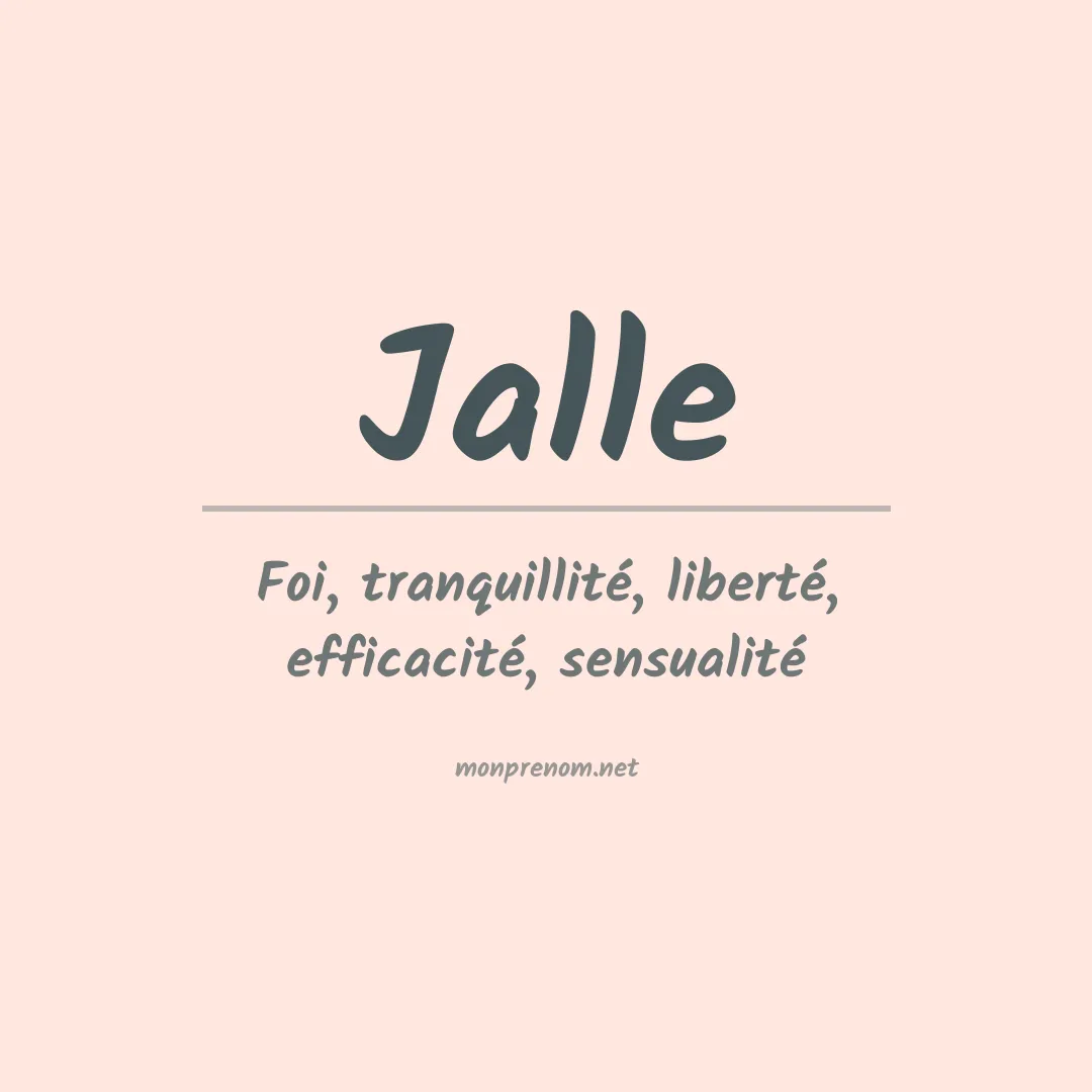 Signification du prénom Jalle