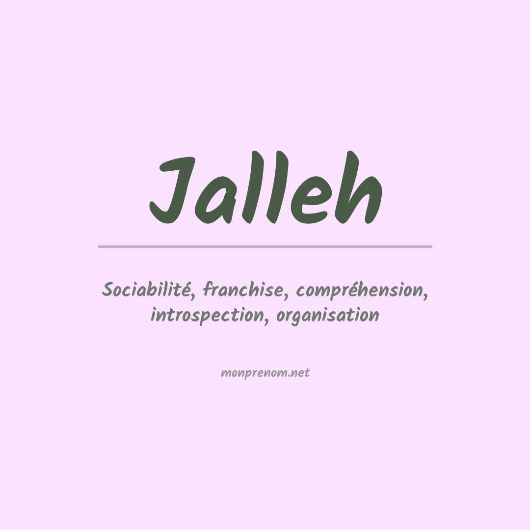Prénom Jalleh
