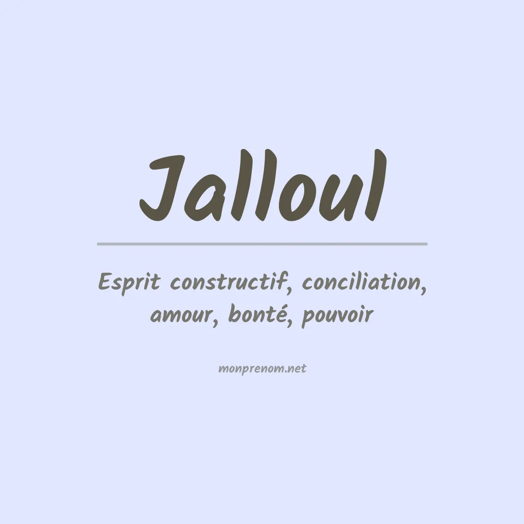 Prénom Jalloul