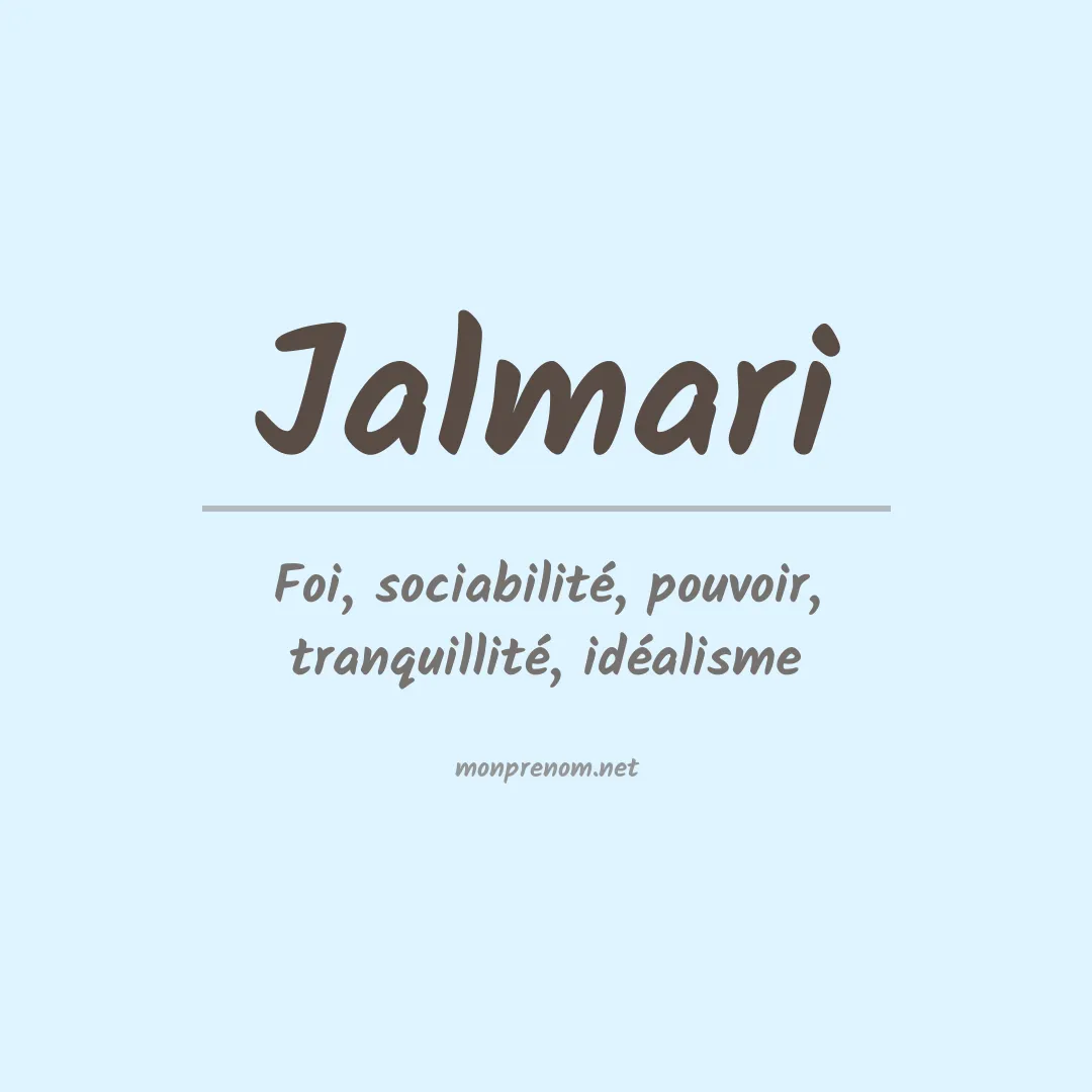 Signification du prénom Jalmari