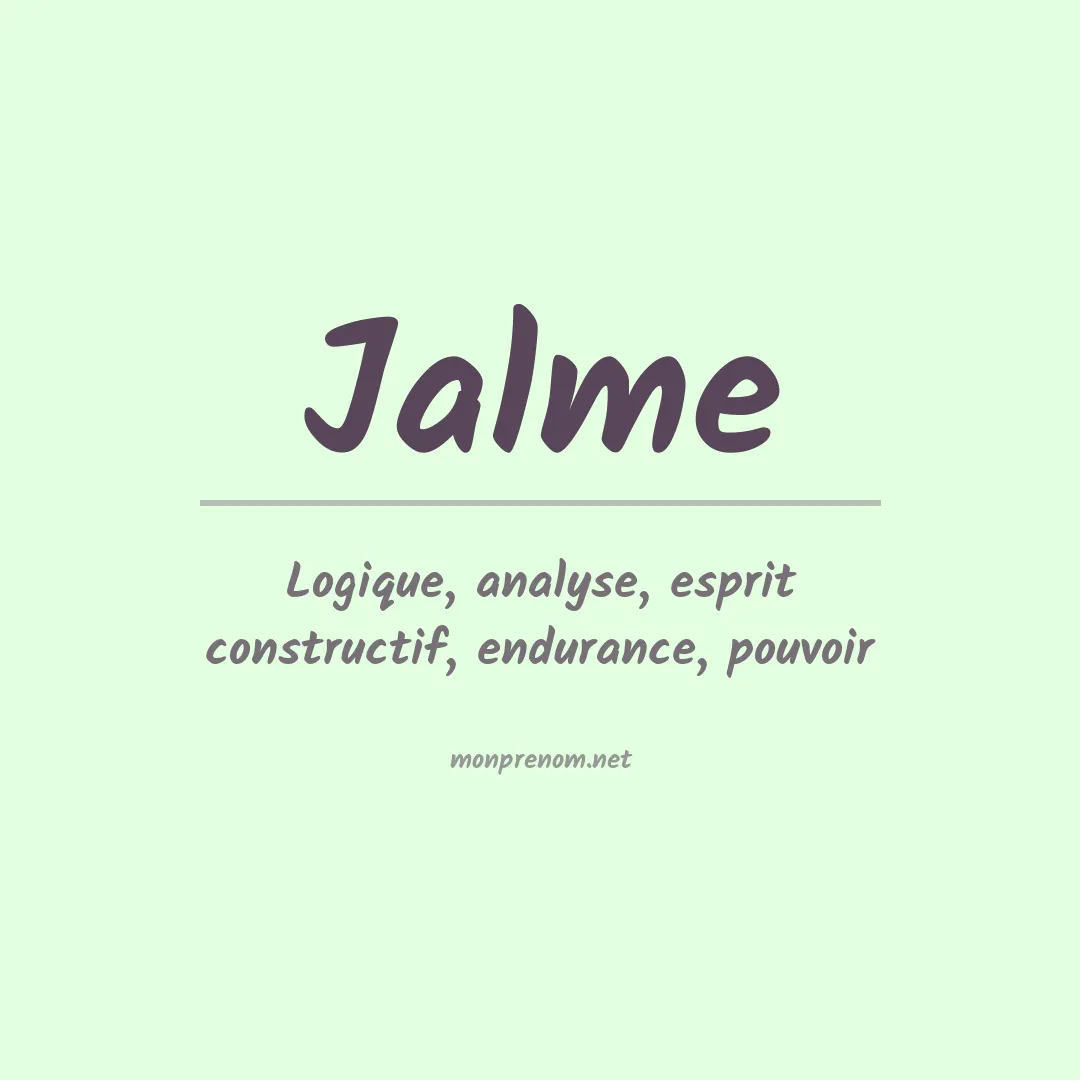 Prénom Jalme