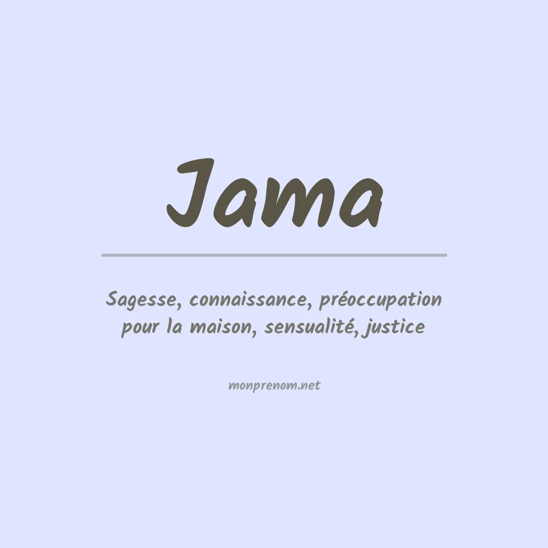 Prénom Jama