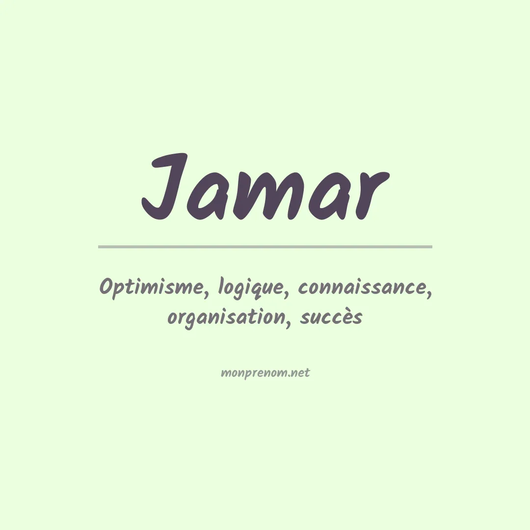 Prénom Jamar