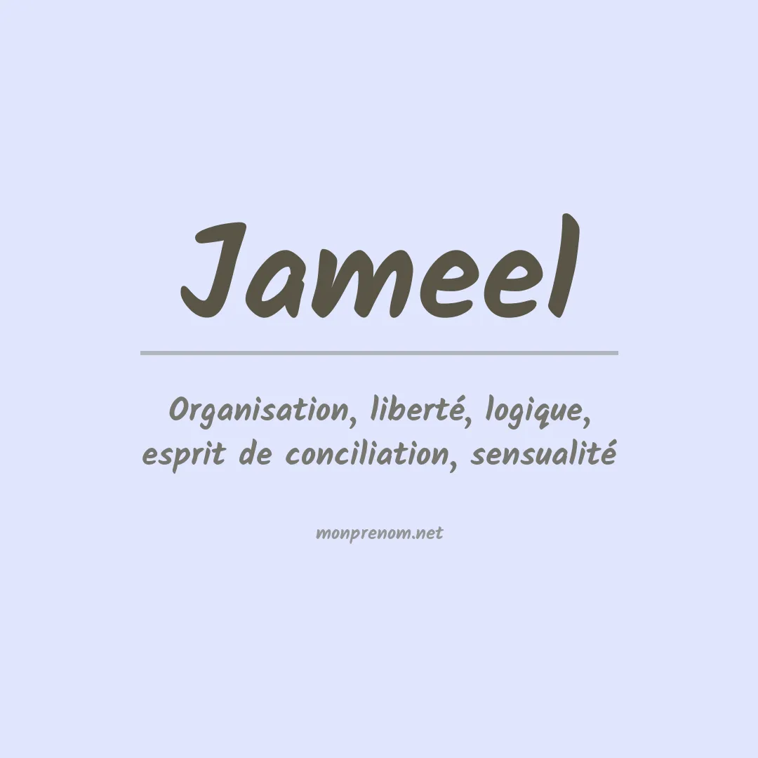 Signification du prénom Jameel