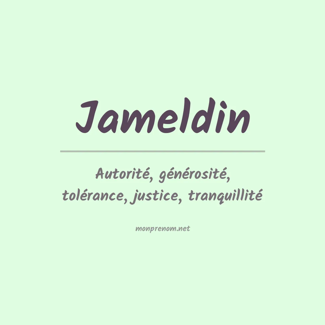Prénom Jameldin