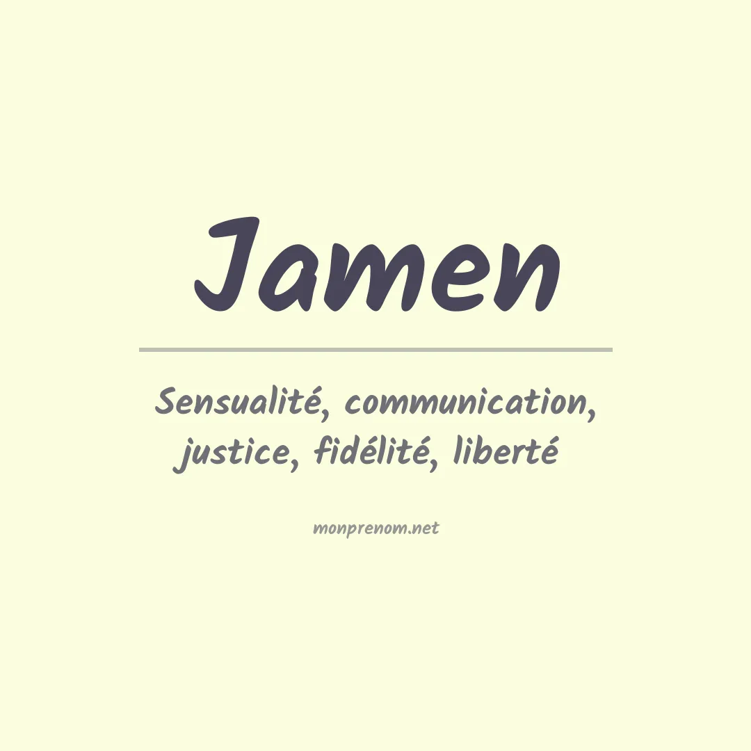 Prénom Jamen