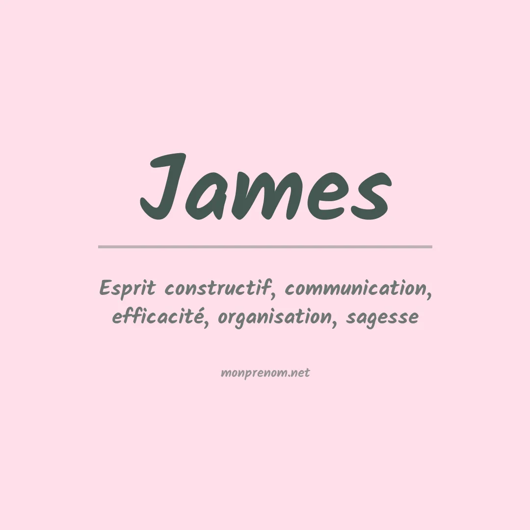 Prénom James