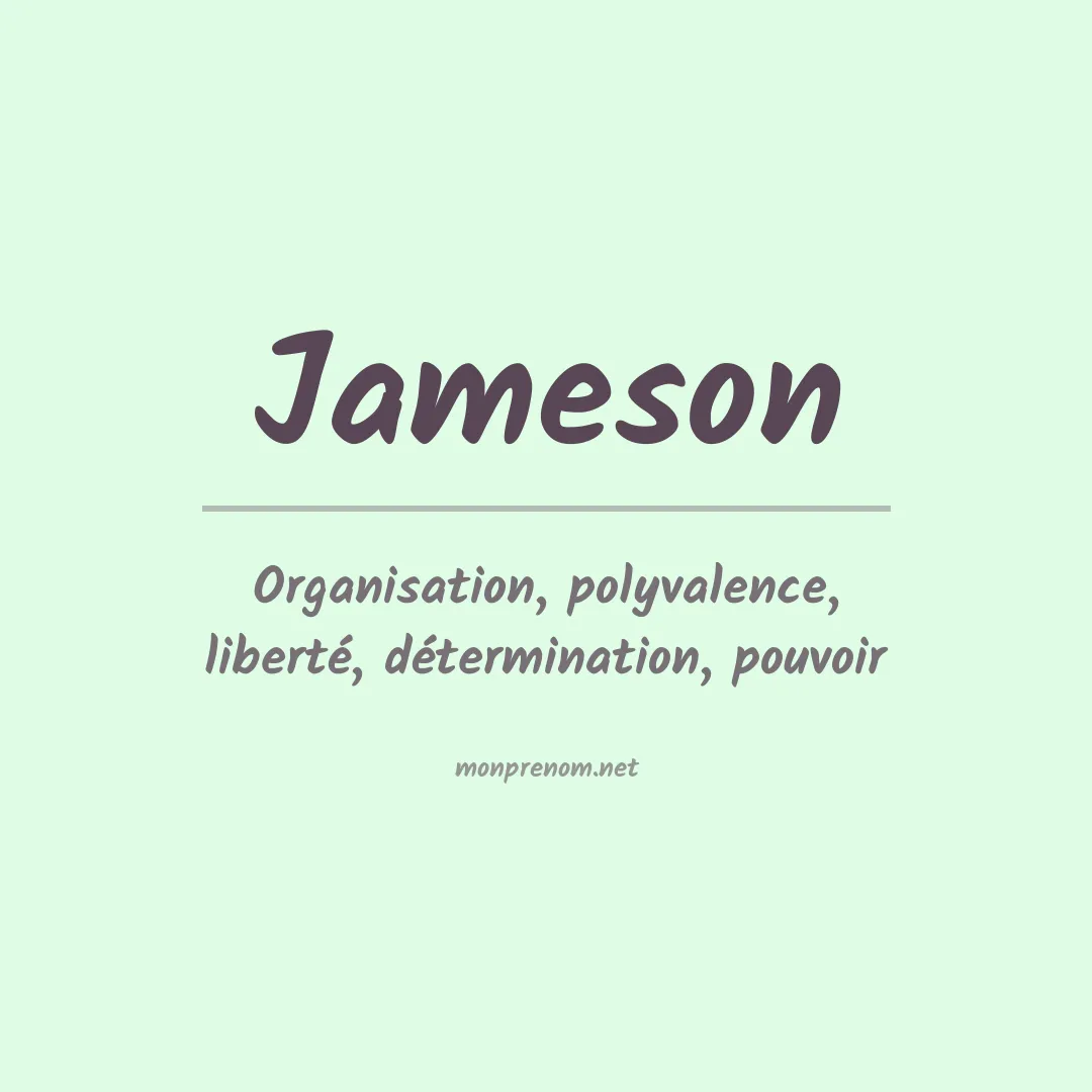 Prénom Jameson