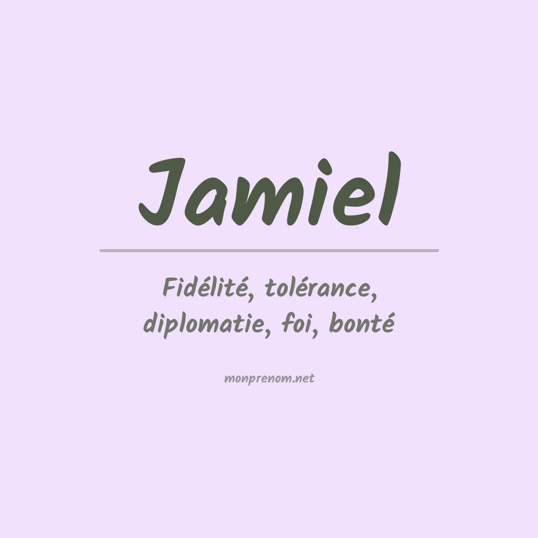 Prénom Jamiel