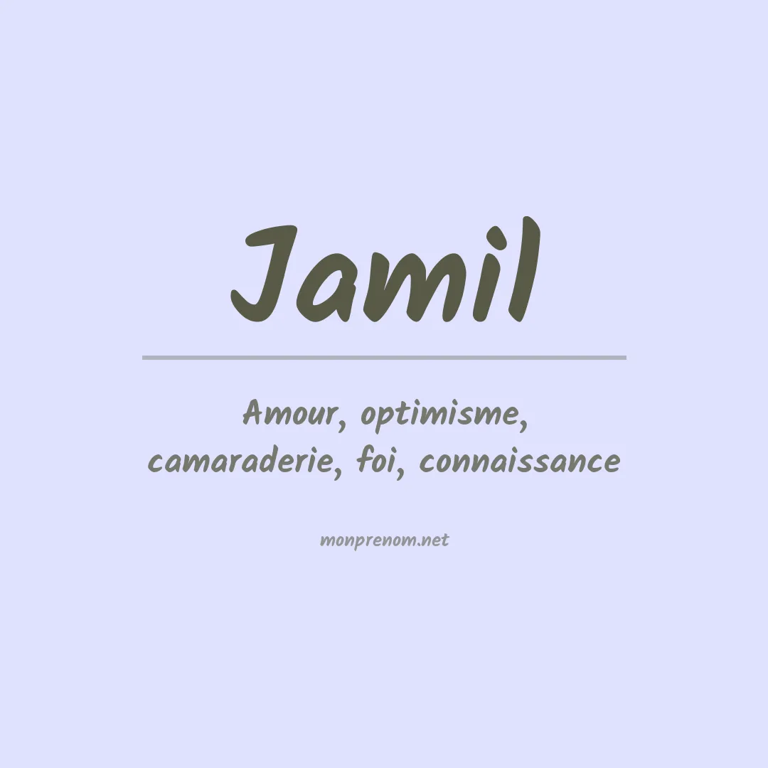 Prénom Jamil
