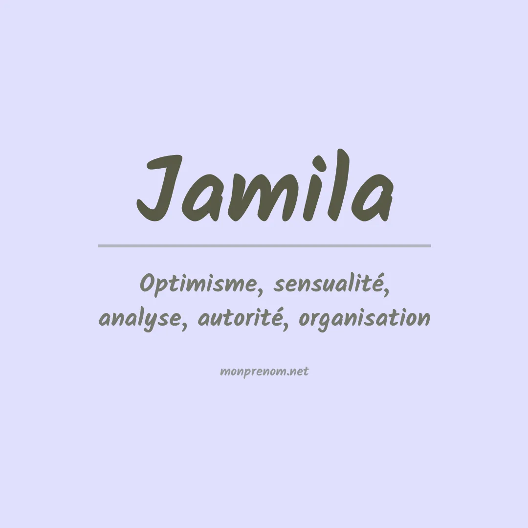 Prénom Jamila