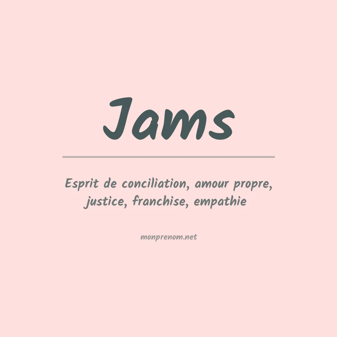 Prénom Jams