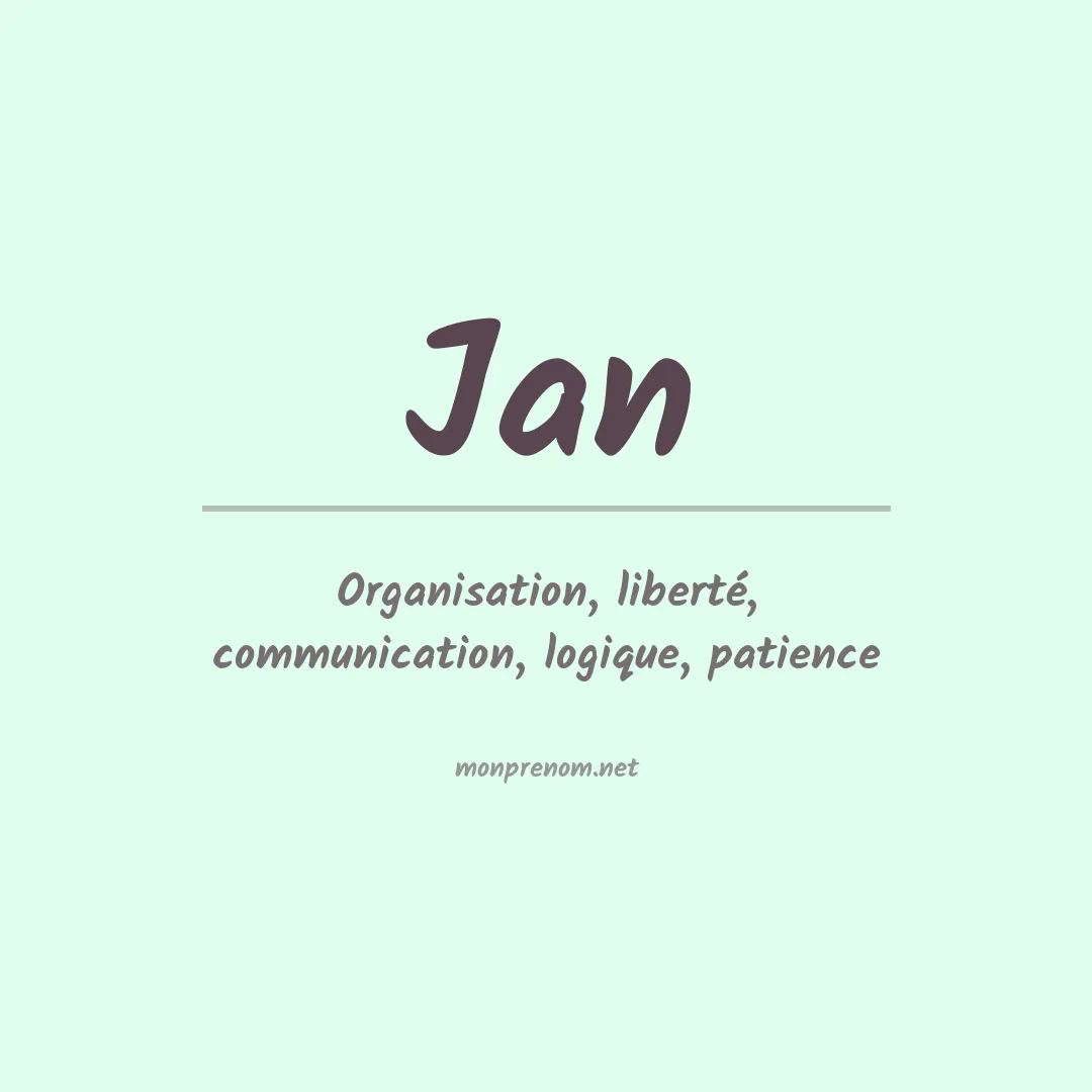 Prénom Jan