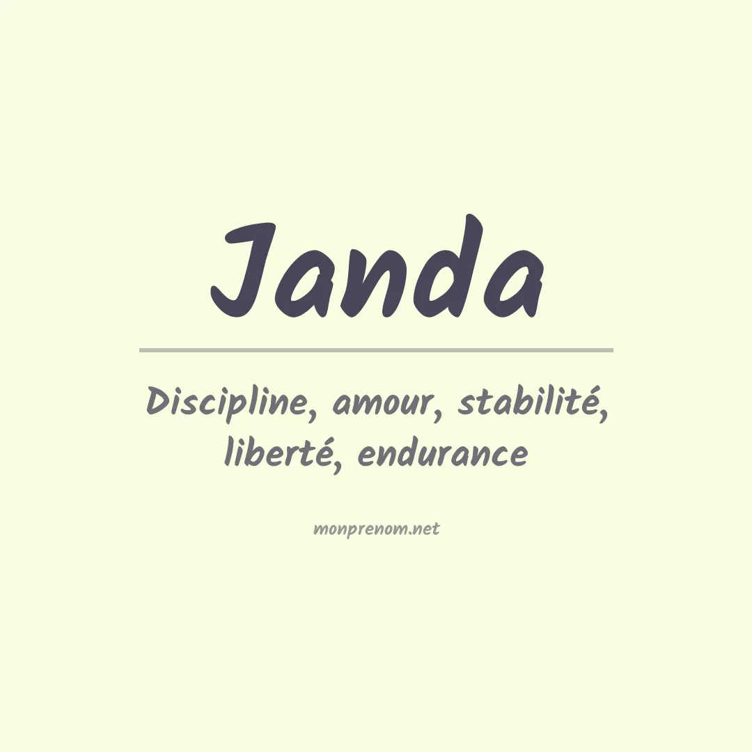 Prénom Janda