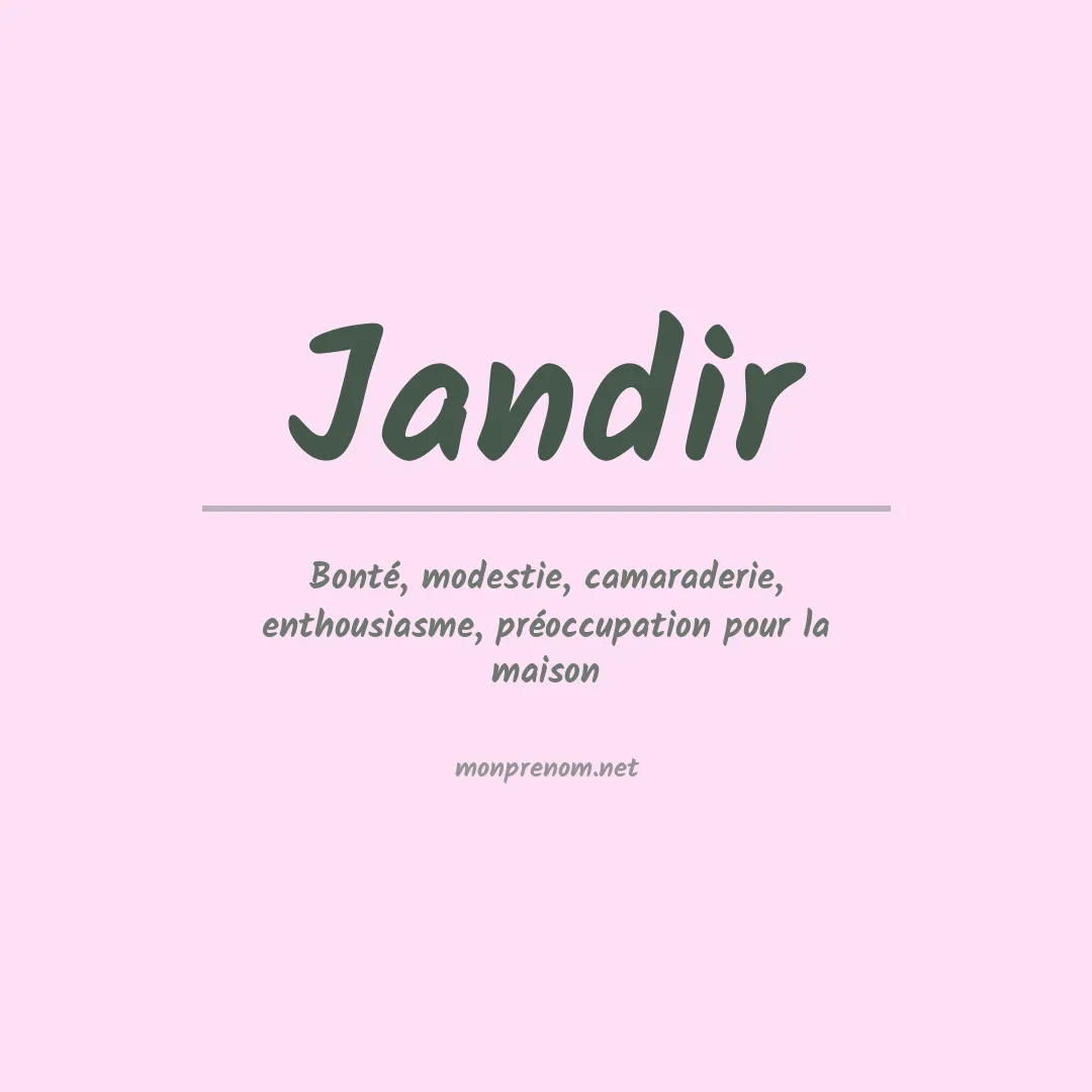 Prénom Jandir
