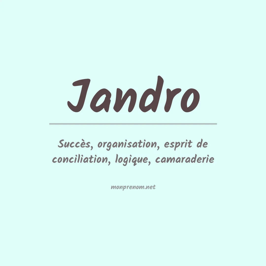 Prénom Jandro
