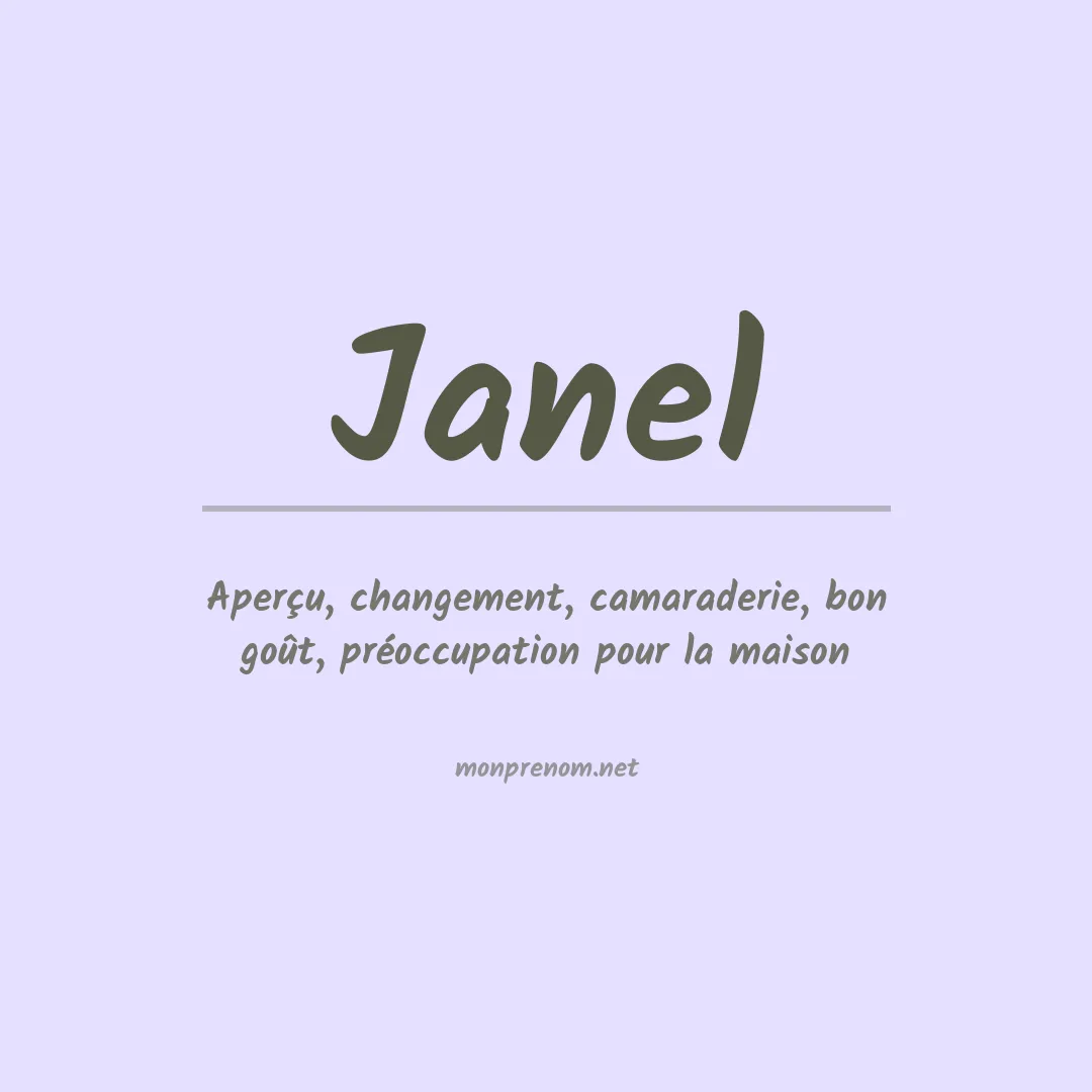 Prénom Janel