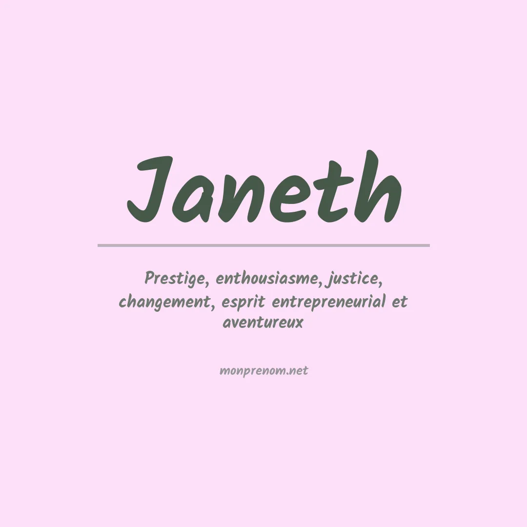 Prénom Janeth