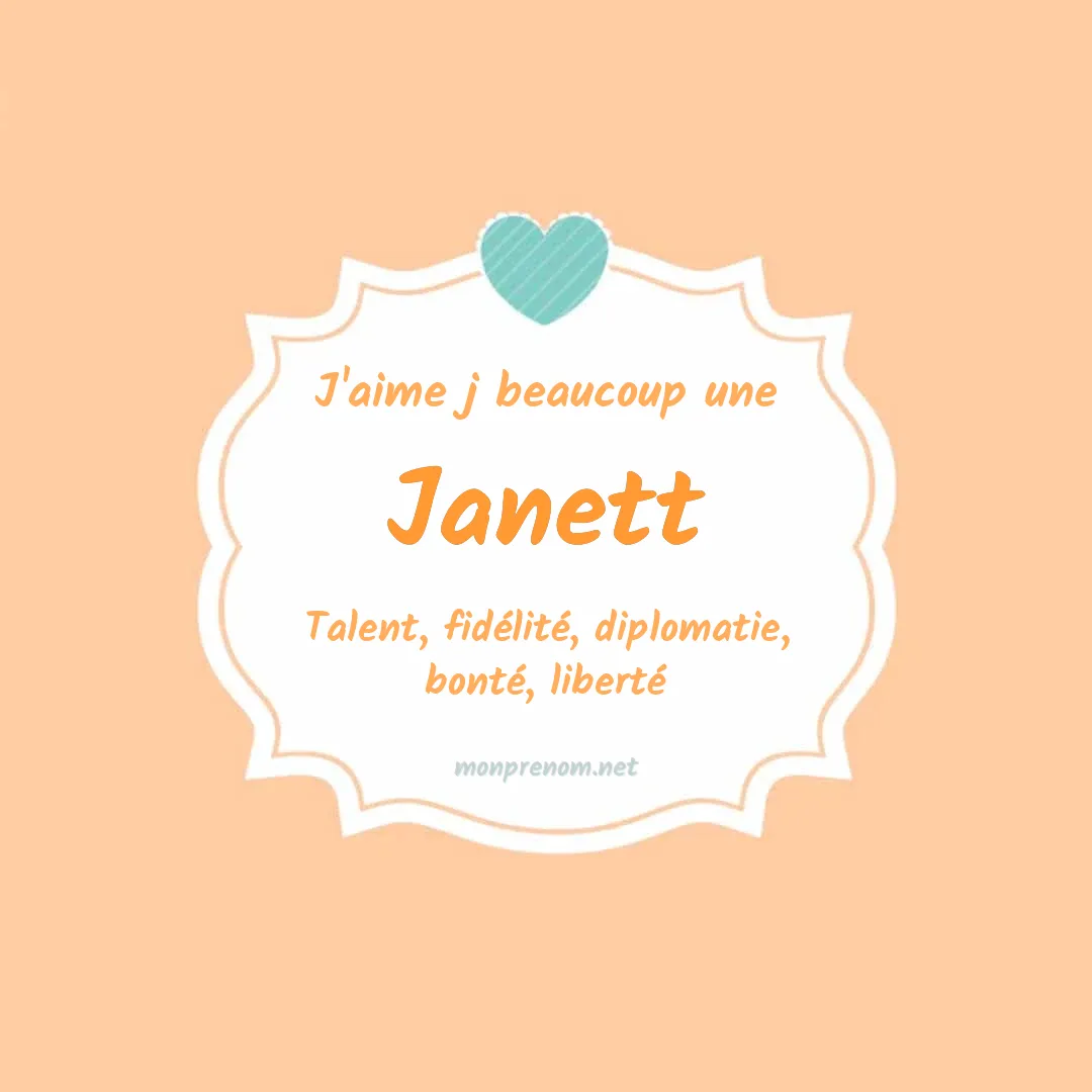 J'aime beaucoup Janett