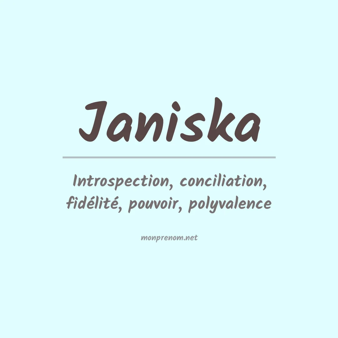 Prénom Janiska