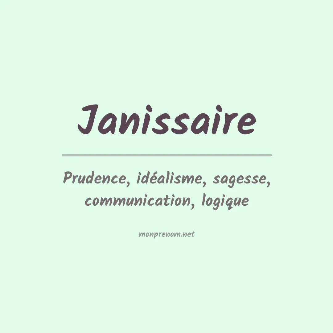 Signification du prénom Janissaire
