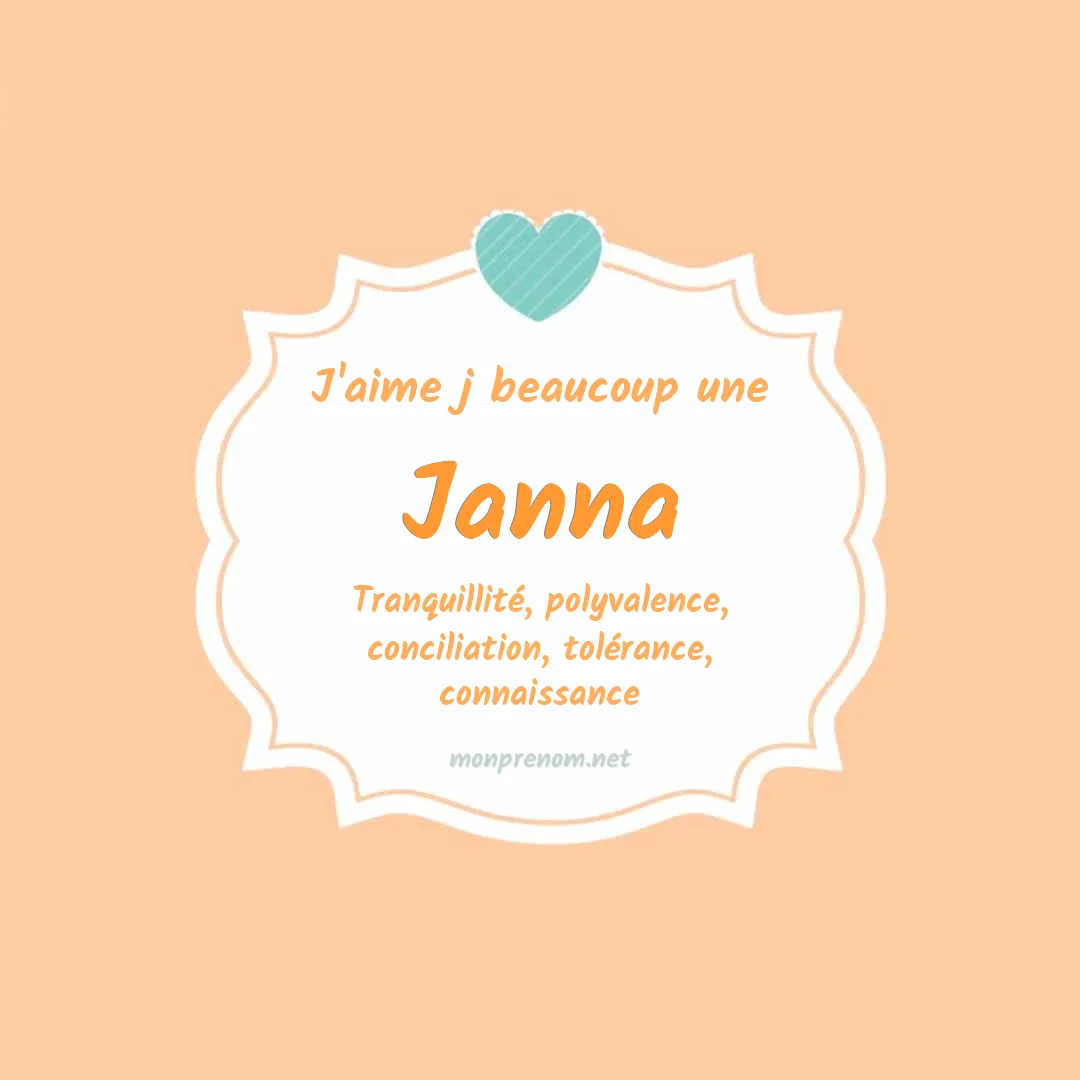 J'aime beaucoup Janna