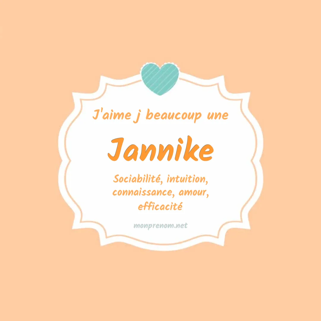 J'aime beaucoup Jannike