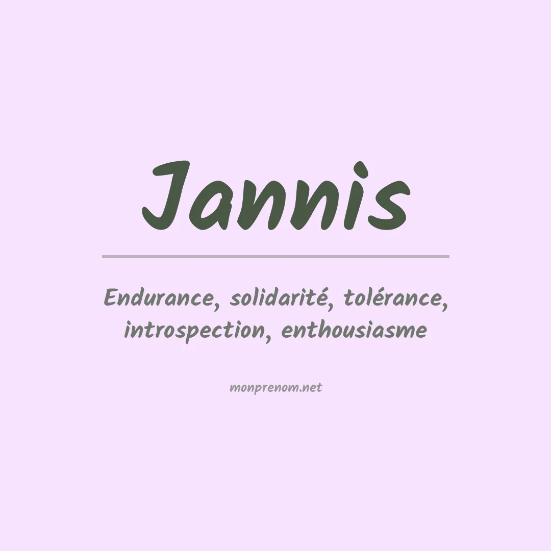 Prénom Jannis