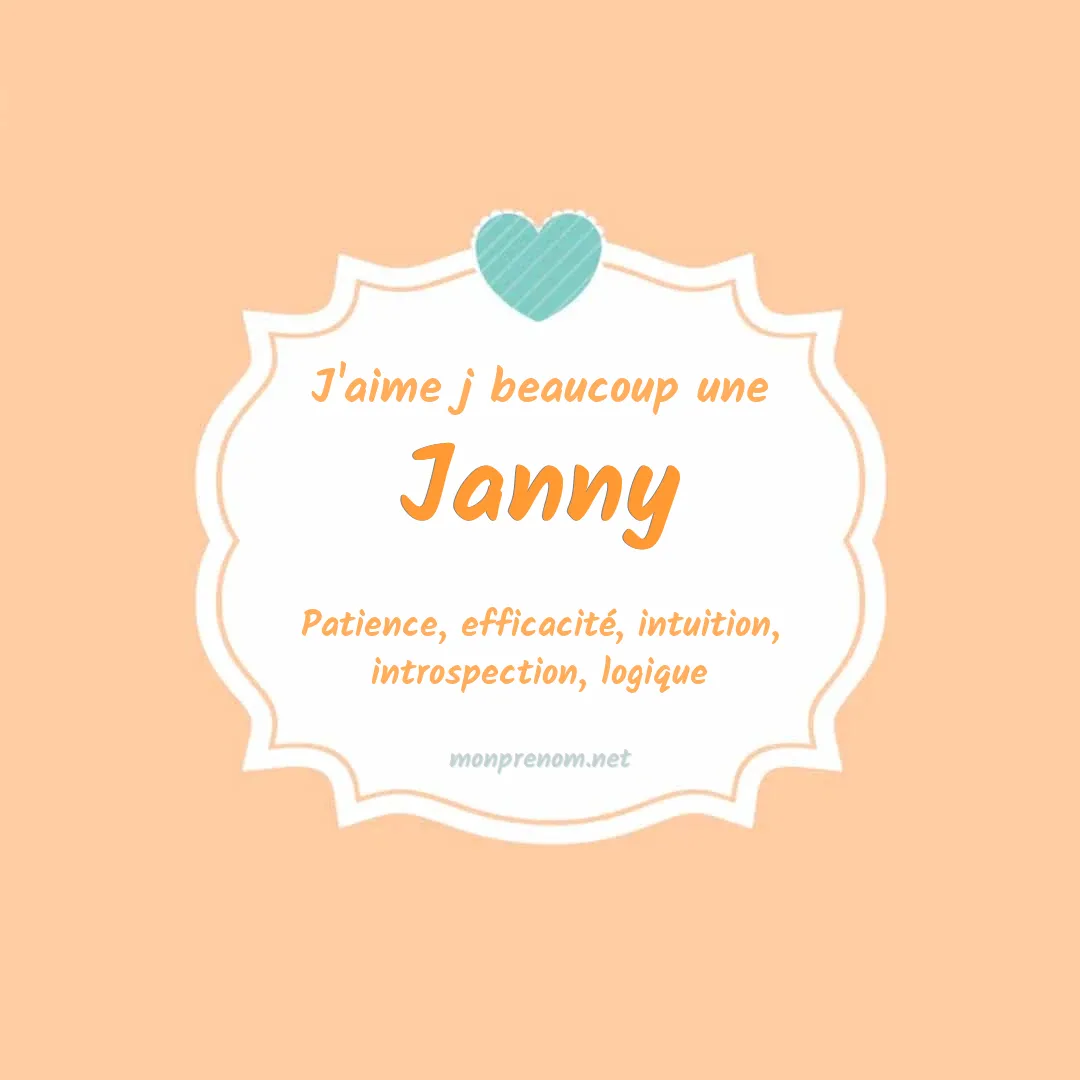 J'aime beaucoup Janny