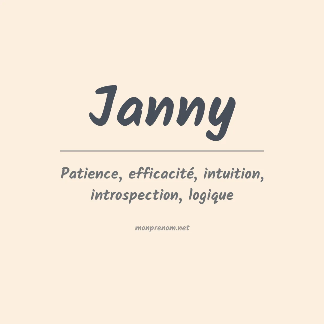 Prénom Janny