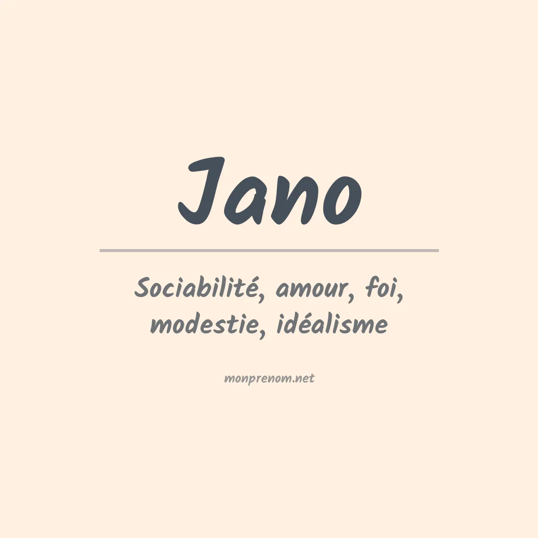 Prénom Jano
