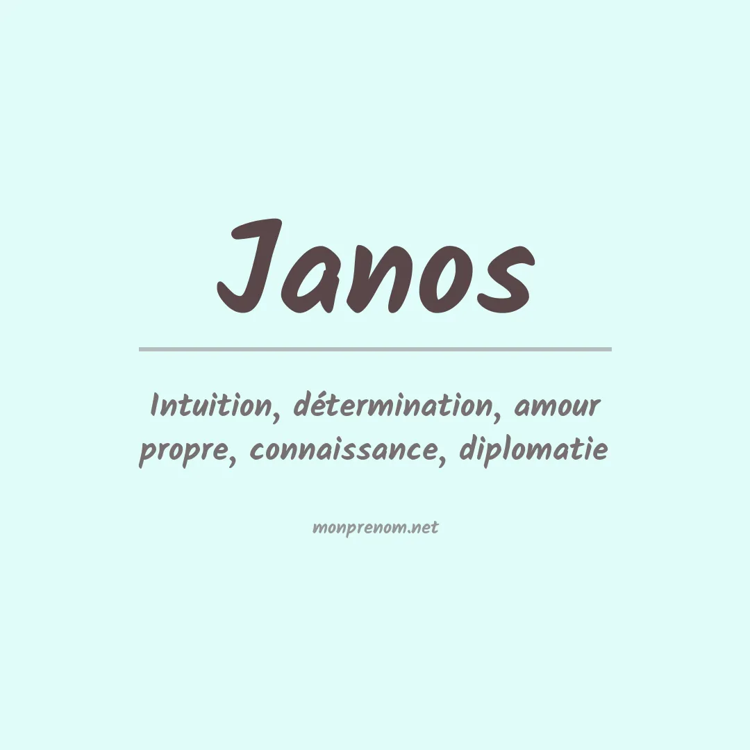Prénom Janos