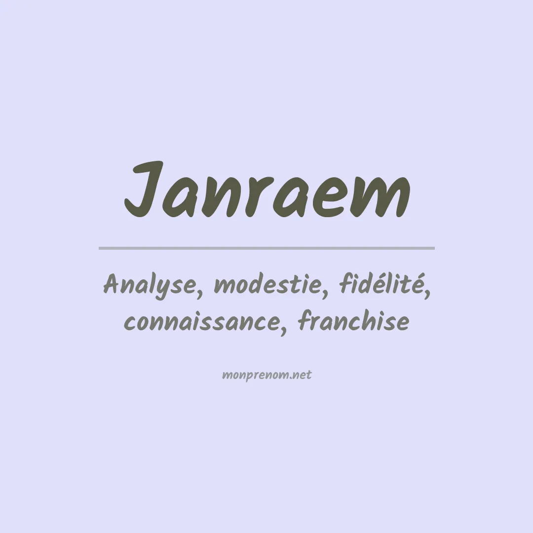 Prénom Janraem