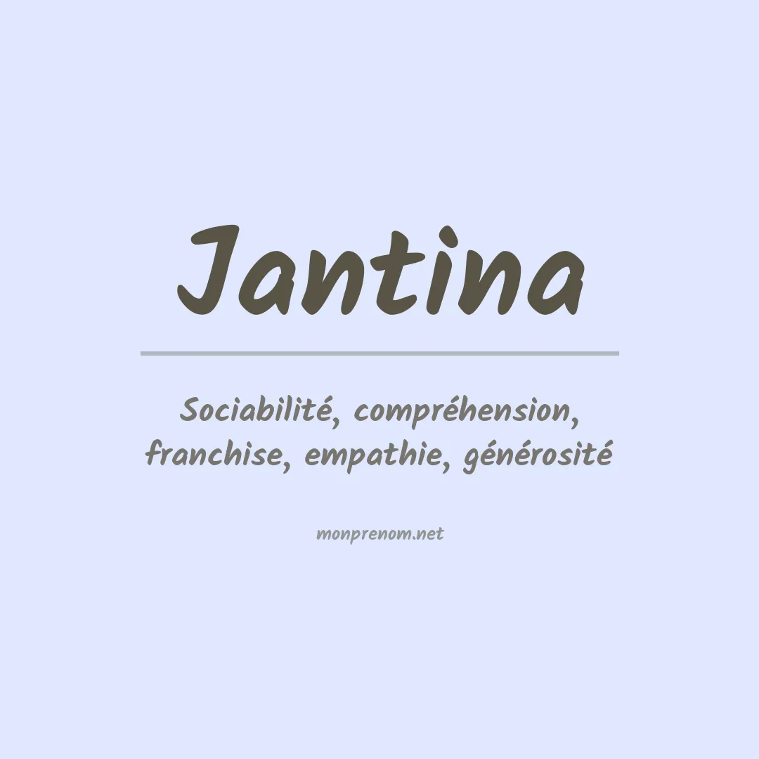 Prénom Jantina