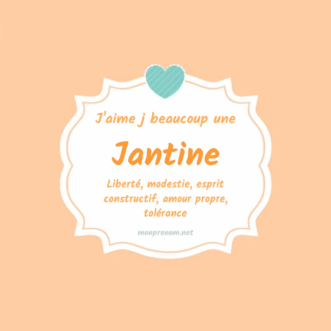 J'aime beaucoup Jantine