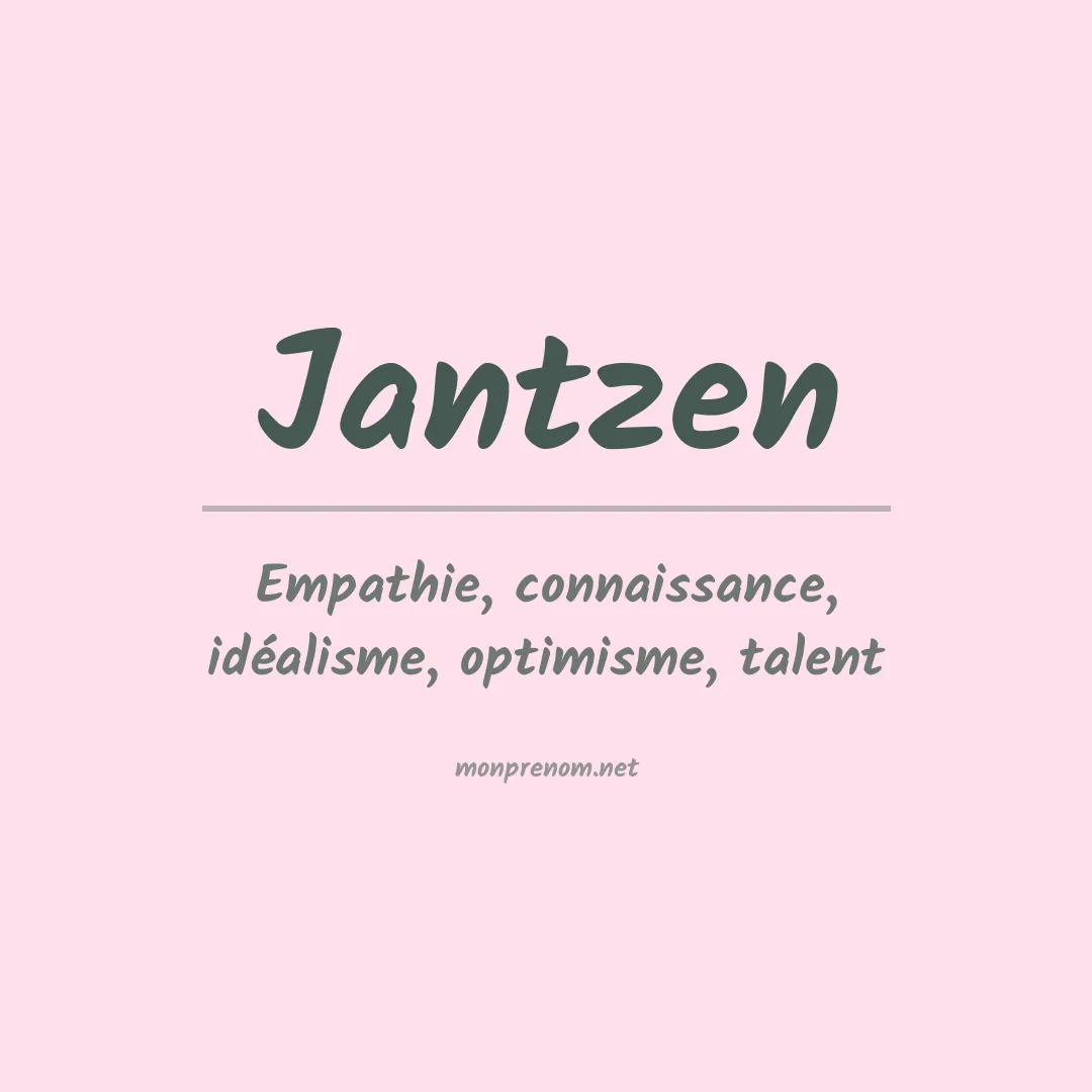 Prénom Jantzen