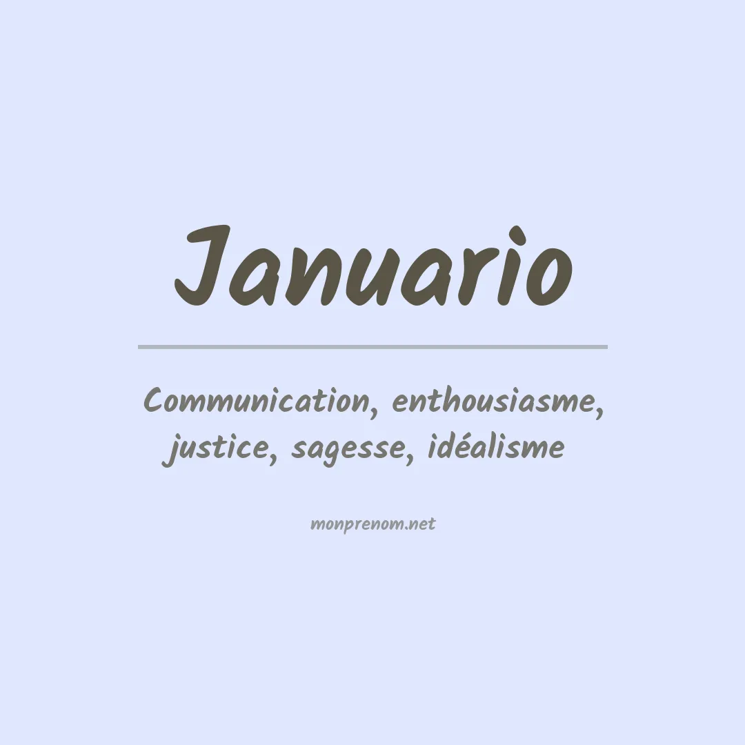 Prénom Januario