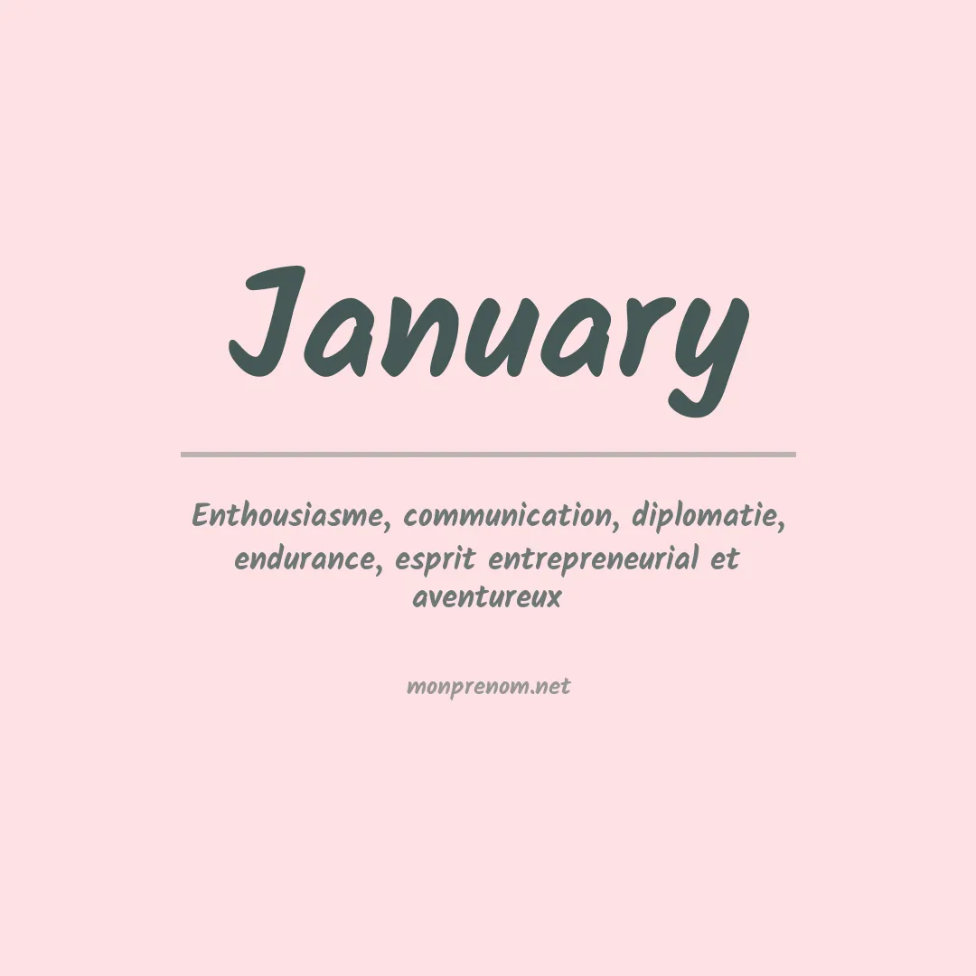 Prénom January