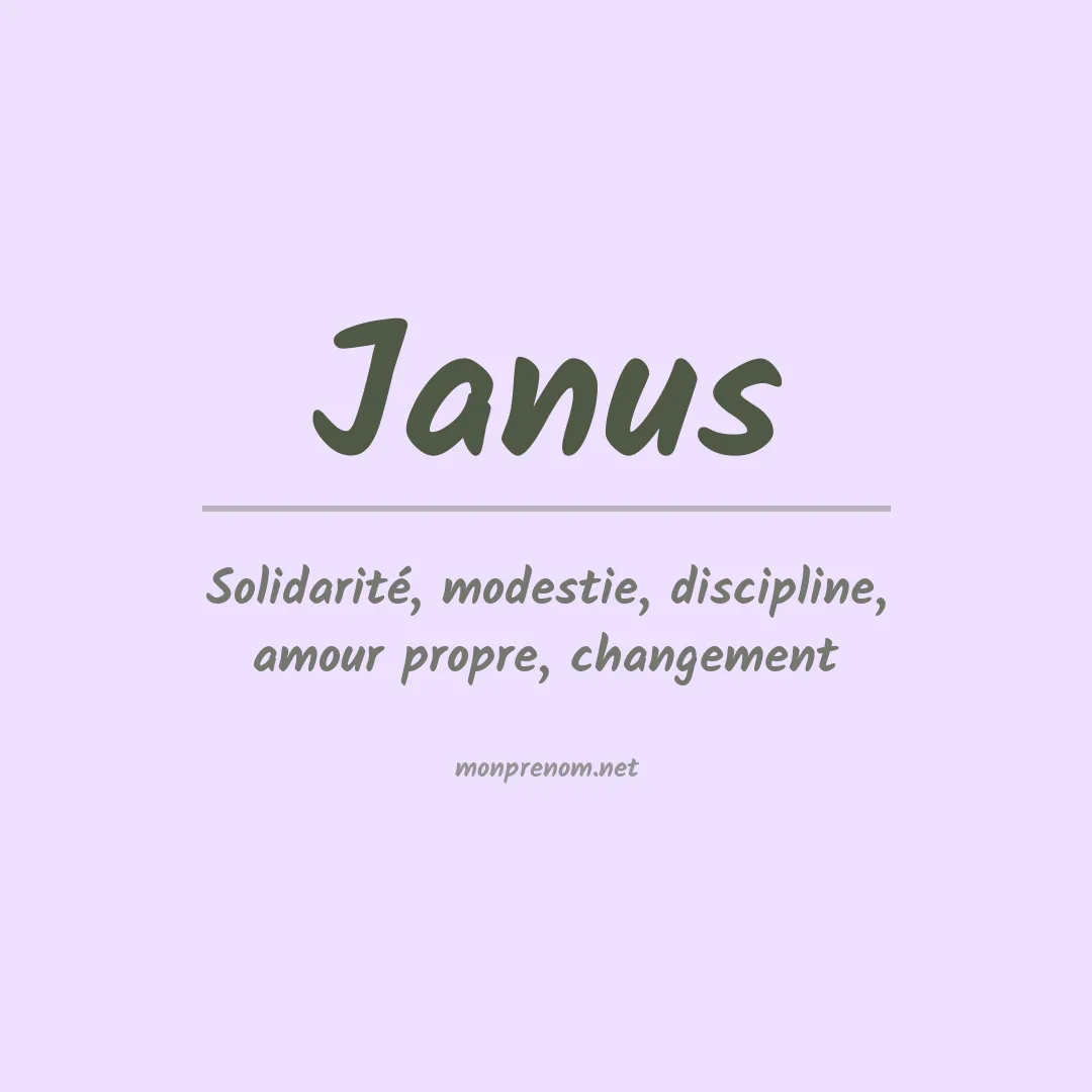 Prénom Janus