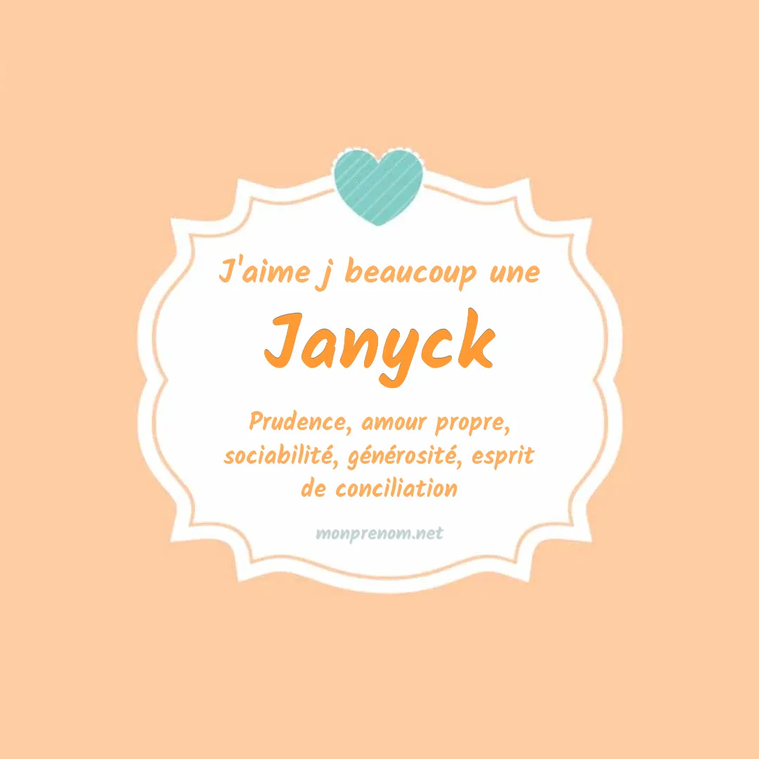 J'aime beaucoup Janyck