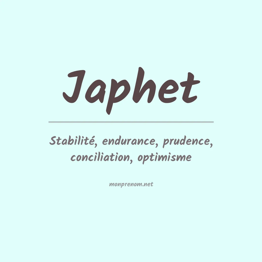 Prénom Japhet
